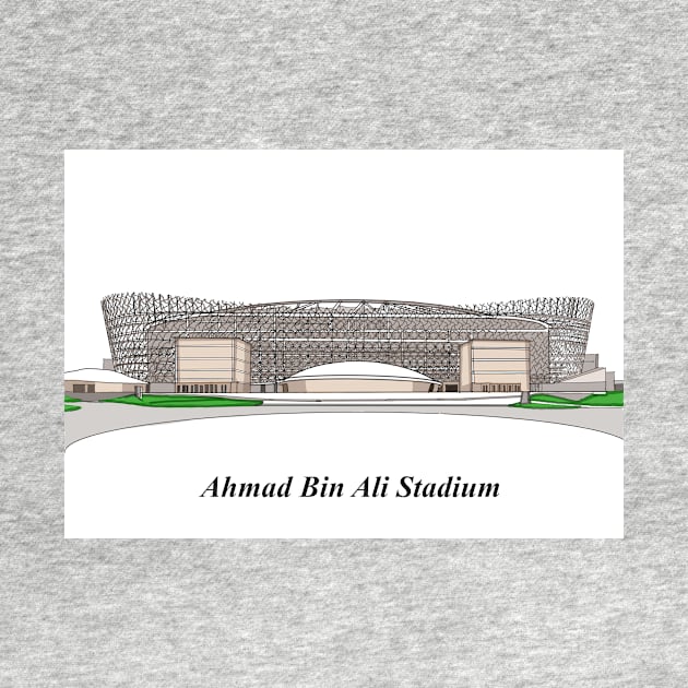 Sketching of Stadium Qatar by Roza@Artpage